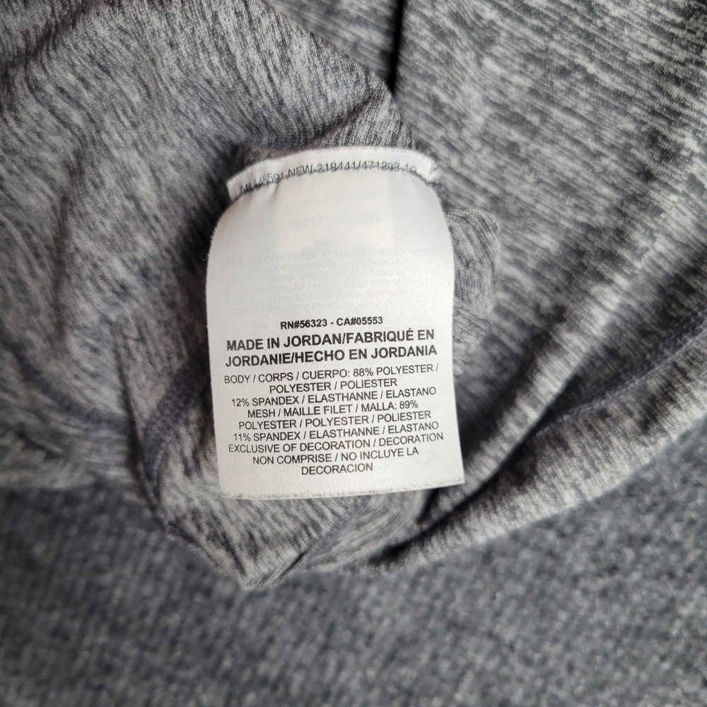 Nike Running 1/2 Zip Pullover Shirt Men's L Dri-Fit Gray Heather Long Sleeve - Picture 6 of 7